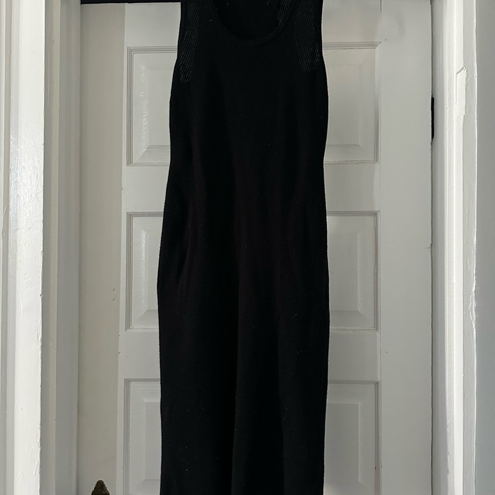 Athleta Knit Black Sleeveless Dress